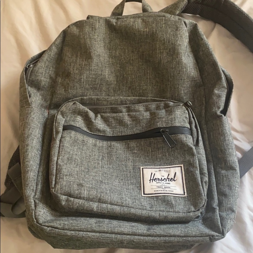 Gray Herschel backpack